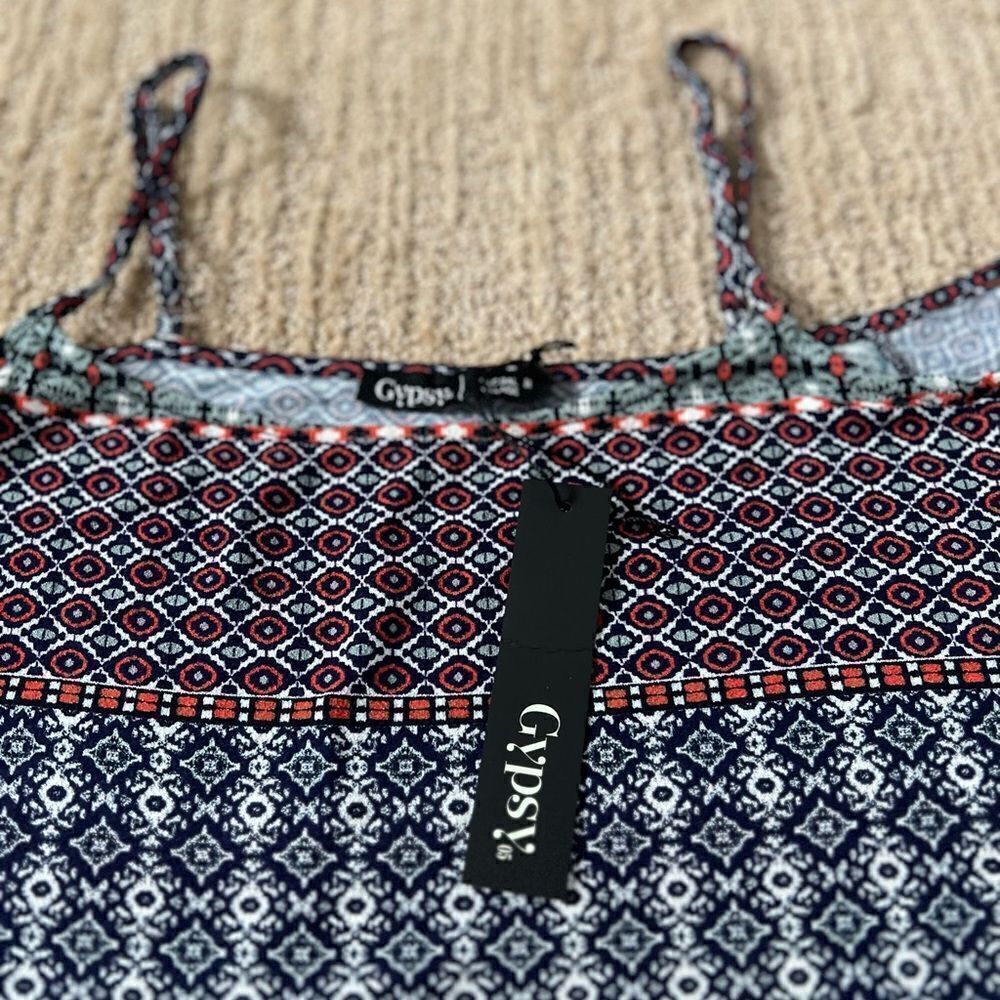 Gypsy Patterned Off the Shoulder Tshirt - Picture 4 of 6